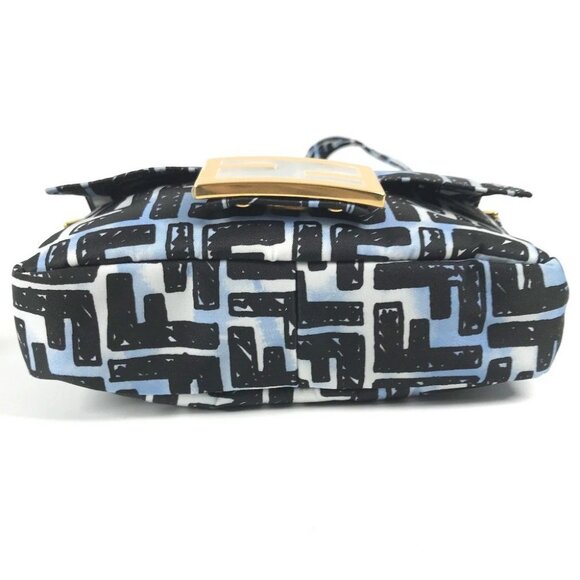 FENDI 8BR784 Joshua Vides Collab Zucca Baguette Mini 2WAY Shoulder Bag Unused - Picture 8 of 16